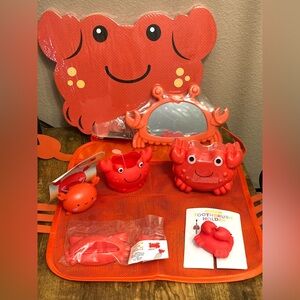 Kids Red Crab Bathroom Set Target red NEW